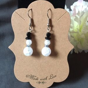 🔥SALE🔥Quartz snowman ⛄️ earrings